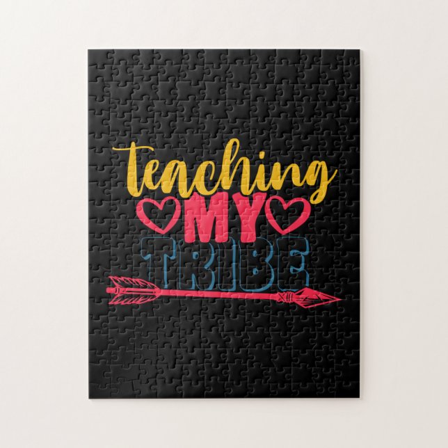 Teacher's Day Teaching My Tribe Jigsaw Puzzle (Vertical)