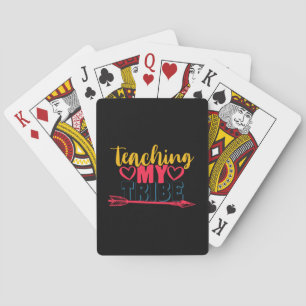 Teacher's Day Teaching My Tribe Playing Cards