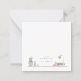 Teacher's Desk Card