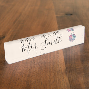 Teacher's Desk Name Plate