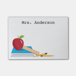 Teacher's Desk Personalised Sticky Note Pad