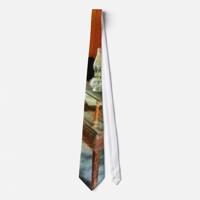 Teacher's Desk with Hurricane Lamp Tie (Front)