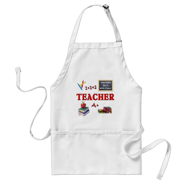Teachers Do It With Class Standard Apron (Front)