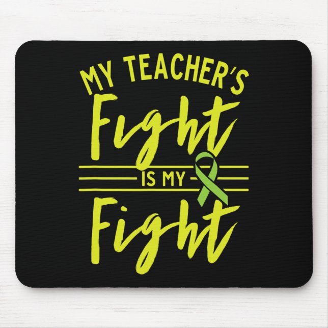 Teacher's Fight Is My Fight Kidney Disease Awarene Mouse Mat (Front)