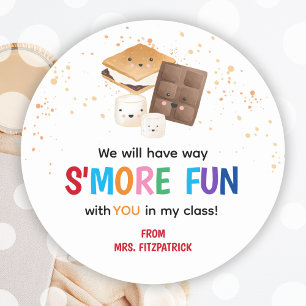 Teachers First Day Of School Smores Sticker