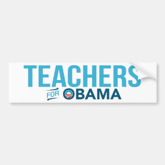 Teachers For Barack Obama Bumper Sticker 2012