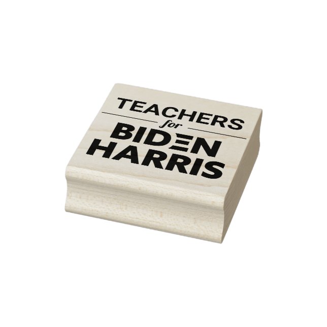 Teachers for Biden Harris Custom Text Rubber Stamp (Stamp)