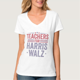 Teachers For Harris Walz Back to School Election T-Shirt