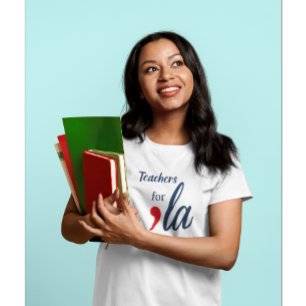 Teachers for 'la Kamala Harris. White T-Shirt