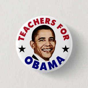 Teachers For Obama Button