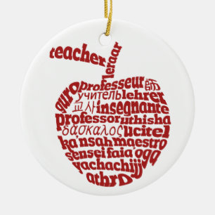 Teachers Gift Ceramic Tree Decoration