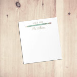 Teachers Gift Custom Illustrated Pencil  Notepad<br><div class="desc">My Teachers Gift Custom Illustrated Pencil Notepad makes a great gift for Your favourite teacher. Personalise with a name for a unique gift. Teachers note pads make great holiday or end of the year gifts. Design features my own illustration of a pencil. Other Colour options available.</div>