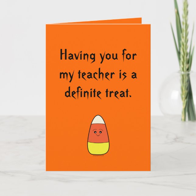 Teacher's Halloween Card (Front)