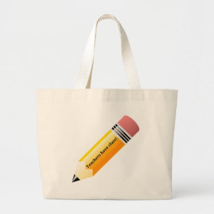 teachers have class large tote bag
