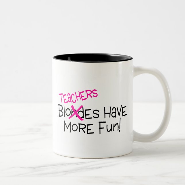 Teachers Have More Fun Two-Tone Coffee Mug (Right)