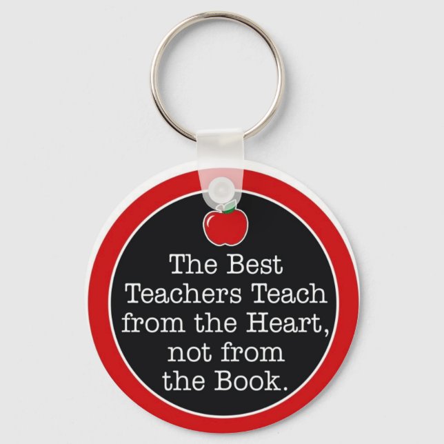 teachers heart key ring (Front)