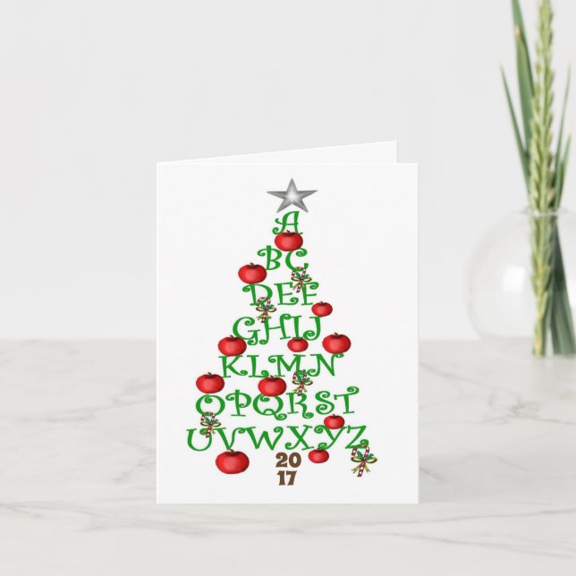 Teacher's Holiday Greeting Card (Front)