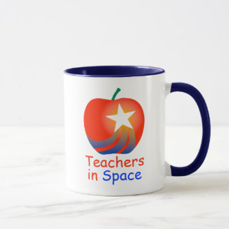 Teachers in Space Ringer Mug (Blue)