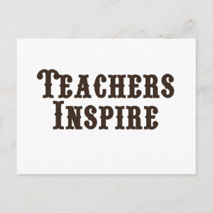 Teachers Inspire Postcard