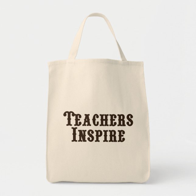 Teachers Inspire Tote Bag (Front)