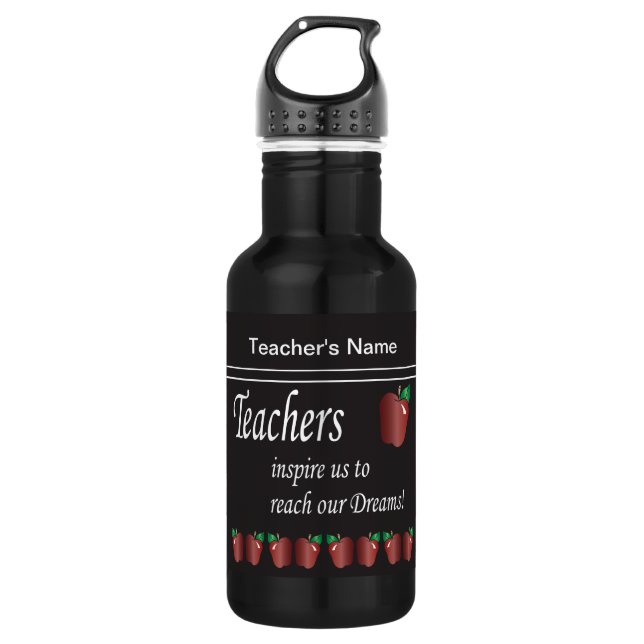 Teachers Inspire Us | Teacher 532 Ml Water Bottle (Front)