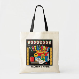 Teacher's Little Treasures   School Teacher Gift Tote Bag