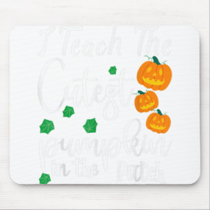 Teachers Love Brains Funny Halloween Costume Gift Mouse Mat