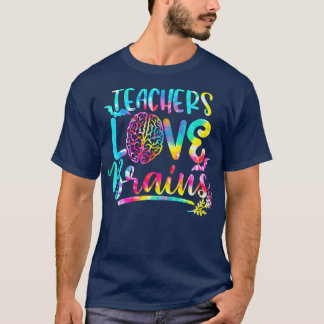 Teachers Love Brains  Funny Teacher Halloween Humo T-Shirt