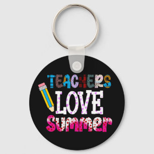 Teachers Love Summer Keychain   Teacher Gifts 