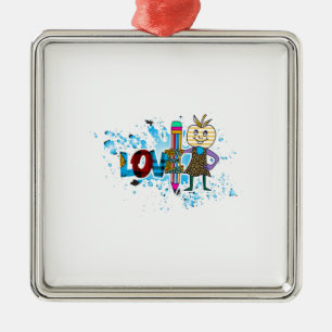 Teachers Love Teaching Metal Tree Decoration