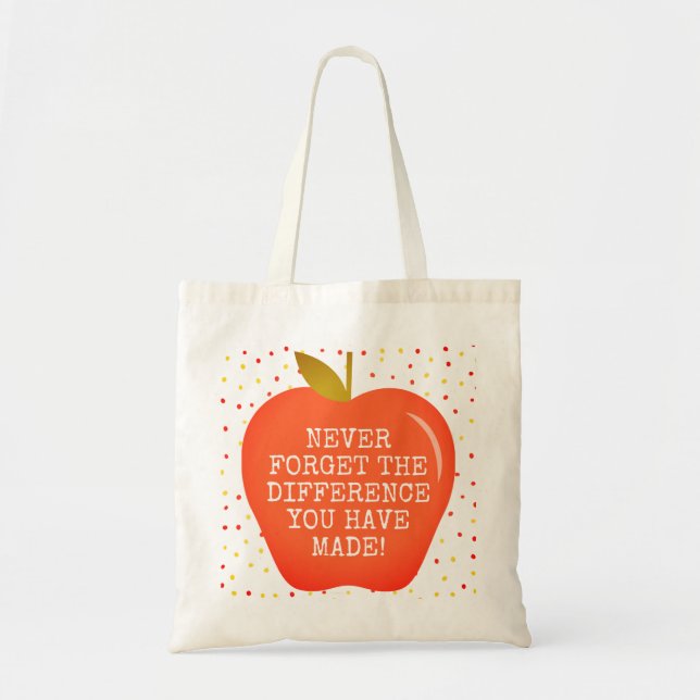 Teachers Make a Difference Tote Bag (Front)