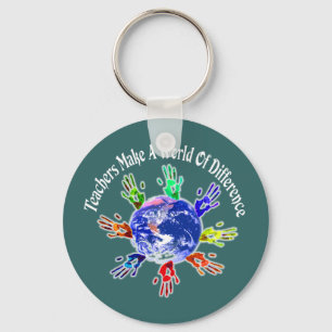 Teachers Make a World Keychain