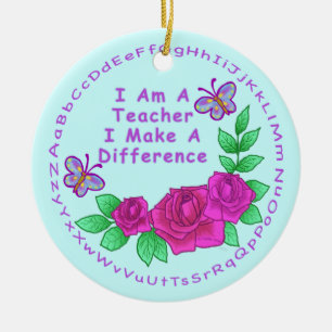 Teachers Make Difference Ceramic Tree Decoration