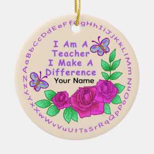 Teachers Make Difference Ceramic Tree Decoration