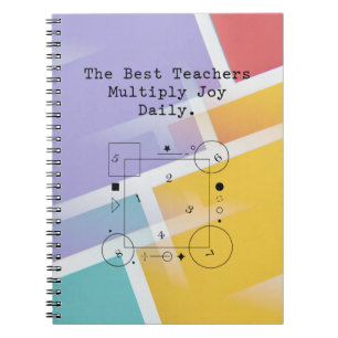 Teachers Multiply Joy Daily   Educate and Inspire Notebook