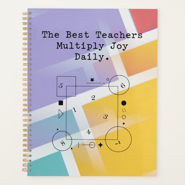 Teachers Multiply Joy Daily | Educate and Inspire Planner (Front)