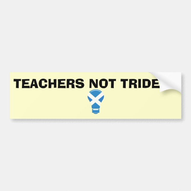 Teachers Not Trident Scottish Independence Sticker (Front)