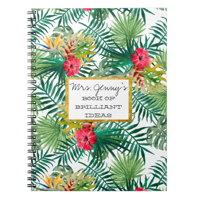 Teacher's Notebook - personalised - gift (Front)