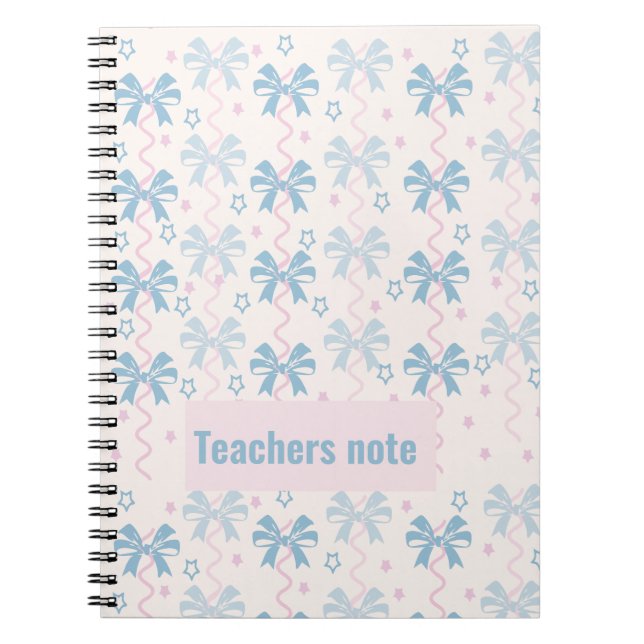 Teachers Notes Notebook (Front)