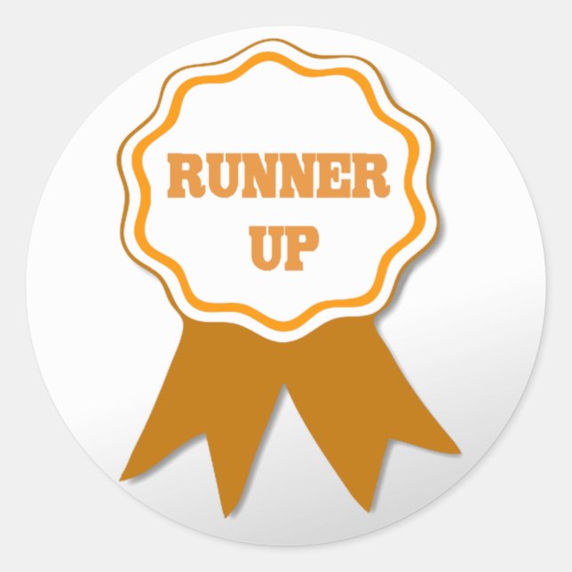 Teacher's Orange Ribbon Award Stickers (Front)