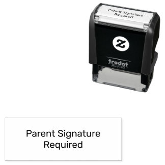 Teachers Parent Signature Required Self-inking Stamp