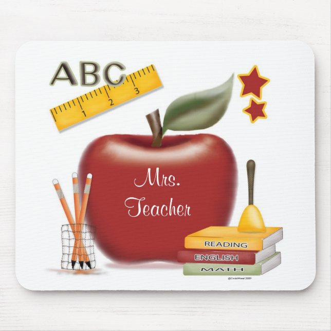 Teacher's Personalised Mouse Pad (Front)