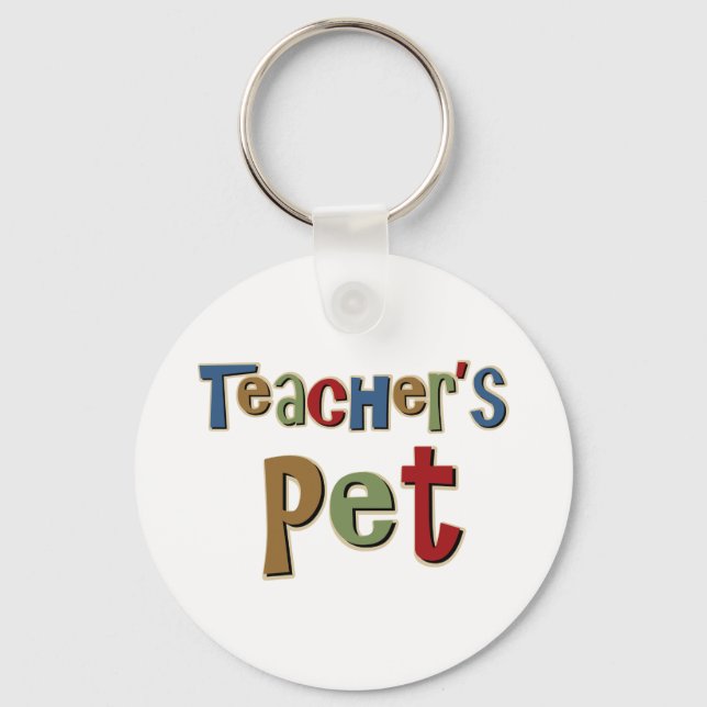 Teachers Pet Colourful Key Ring (Front)