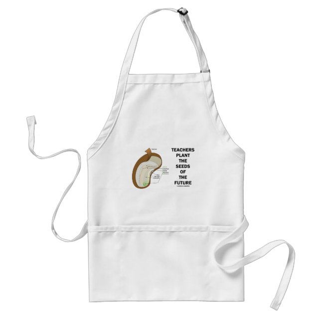 Teachers Plant The Seeds Of The Future (Bean Seed) Standard Apron (Front)