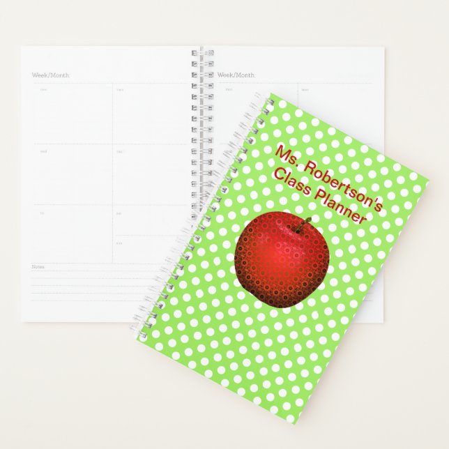 Teachers Polka Dot Daily Planner (Display)