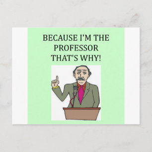 teachers & professors postcard