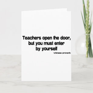 Teachers quote card