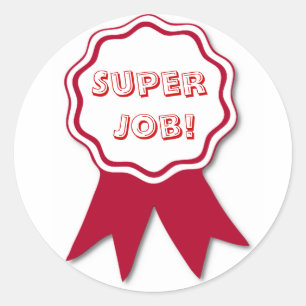 Teacher's Red Ribbon Award Stickers