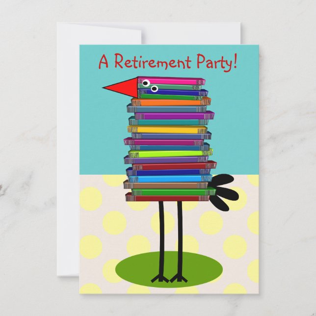 Teachers Retirement Party Invitations (Front)