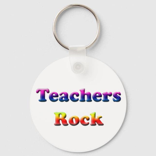 TEACHERS ROCK KEY RING (Front)